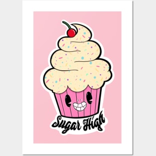 Sugar High Cupcake Posters and Art